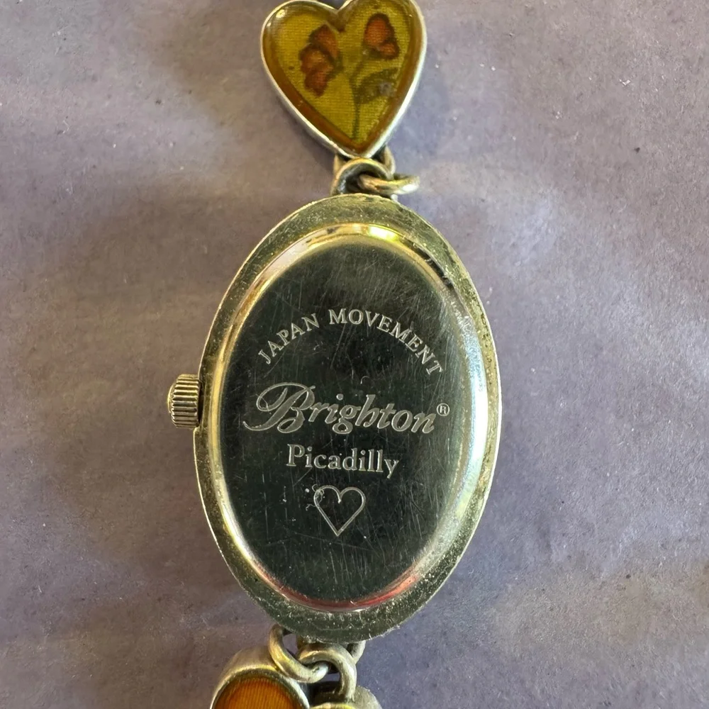 Silver Heart Charm Watch Bracelet with Hearts WITH Matching Bracelet